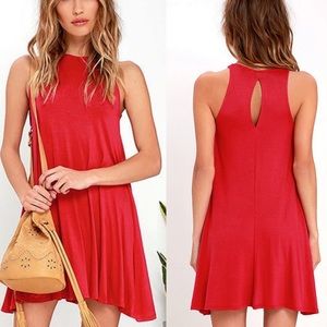 Lulus Red Tupelo Honey Swing Dress Pockets